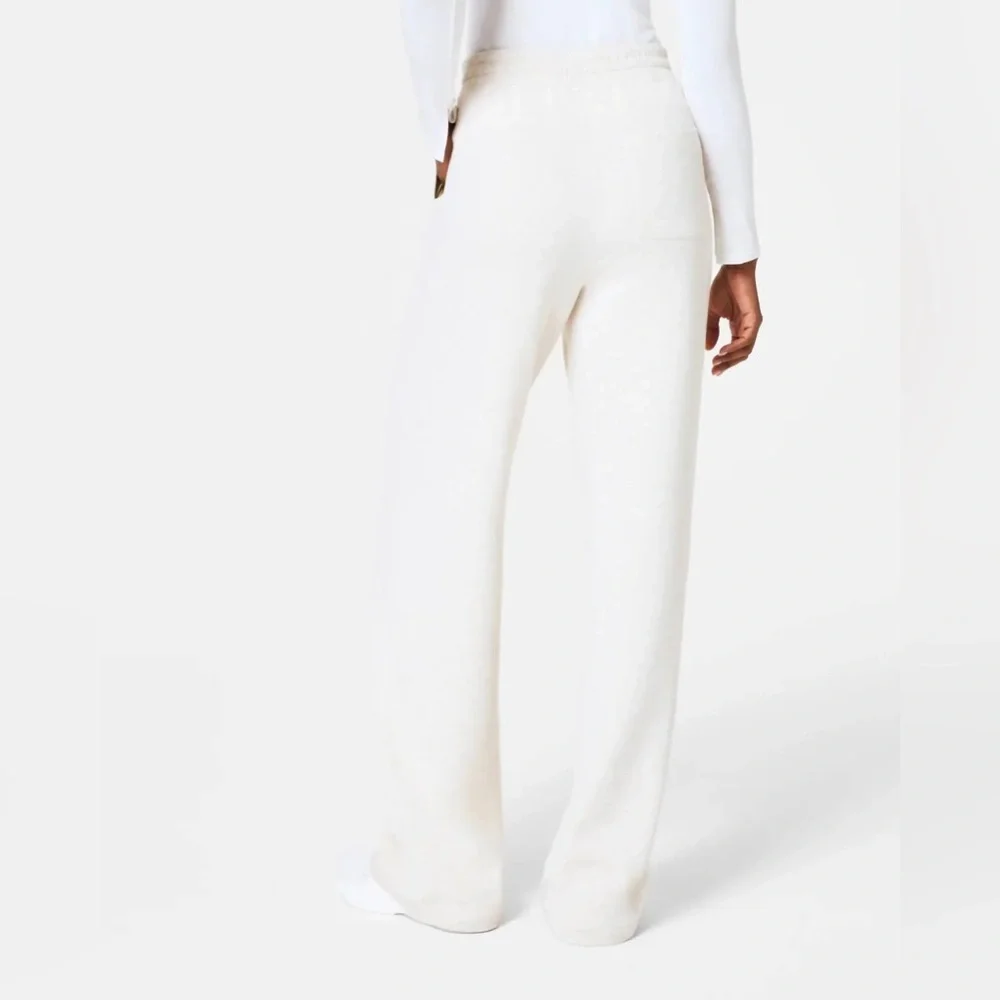 SPANX AIR ESSENTIALS BRUSHED STRAIGHT LEG TRACK PANTS SPRING ATHLEISURE M - Picture 2 of 8
